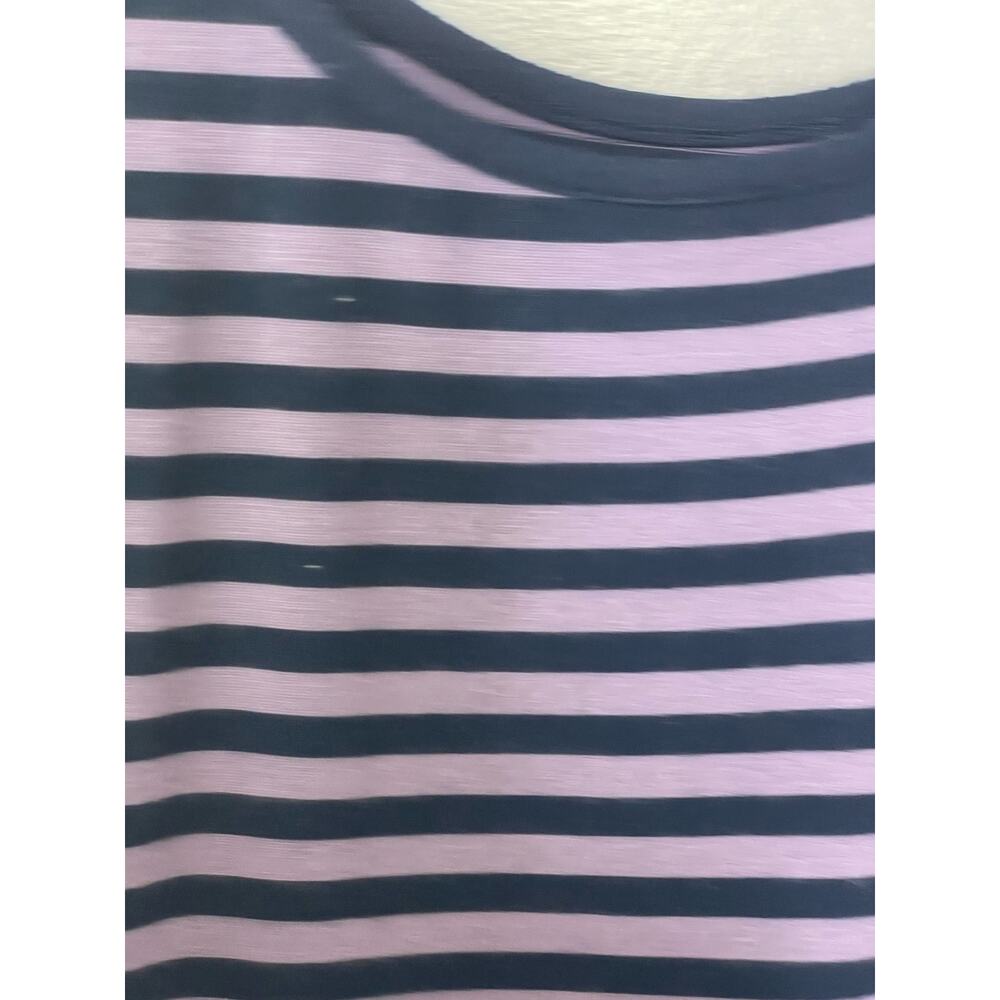 Liz Lange Sleeveless Striped Maternity Tank Dress Purple‎ Navy Womens Size Small - Picture 8 of 12